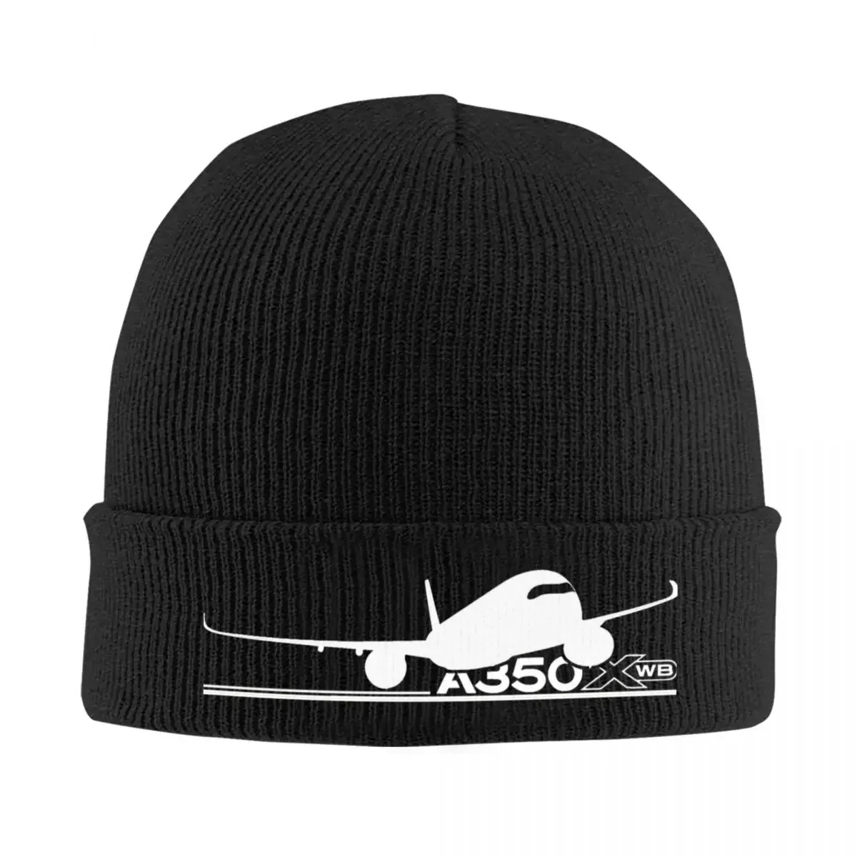 Airbus A350 Knitted Hat for Women Men Beanie Winter Hat Acrylic Airplane Hip Hop Melon Cap