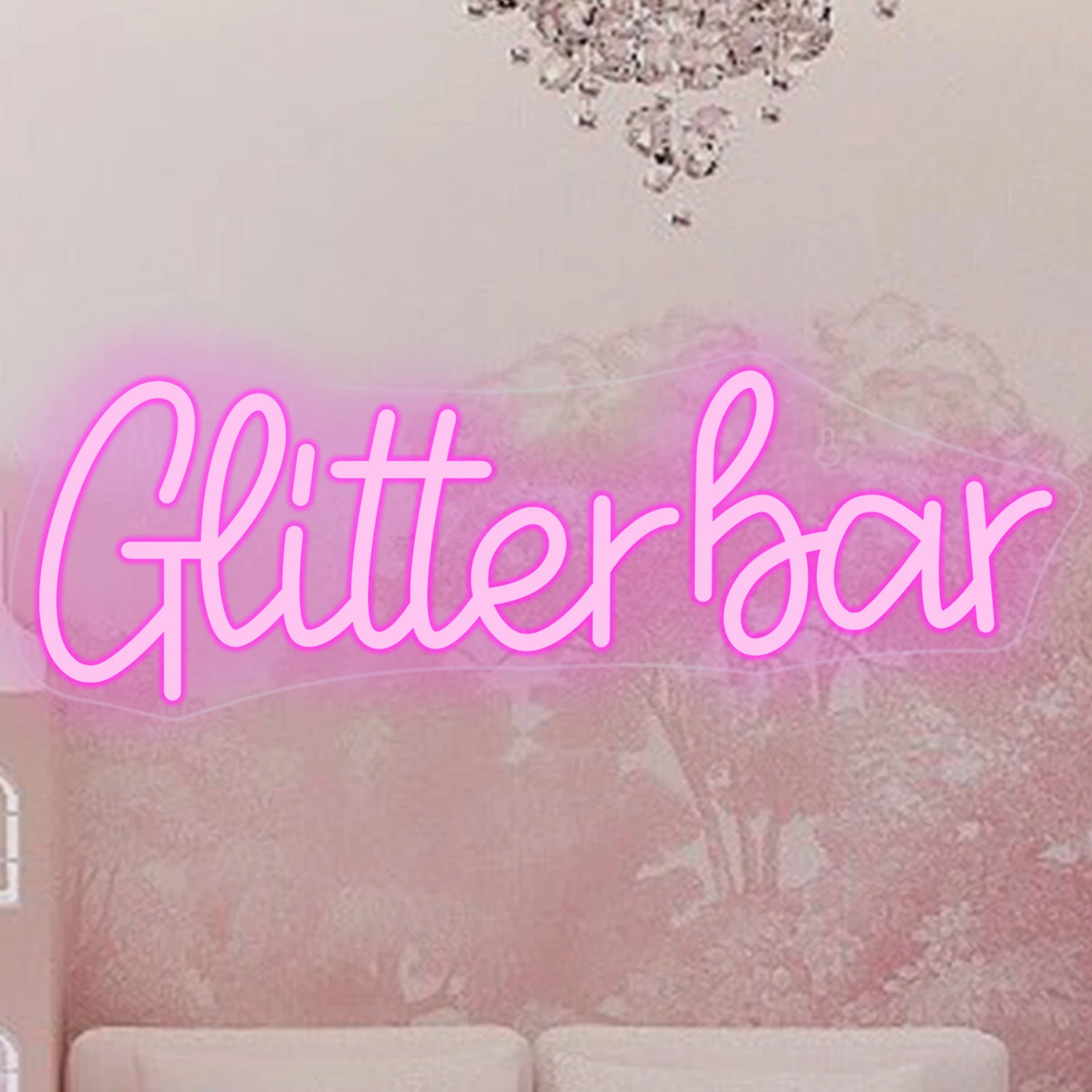 

Glitter Bar Neon Sign Led Light Room Decoration Bar Business Welcome Sign Dimmable USB Power For Home Bar Shop Nightclub Lamp