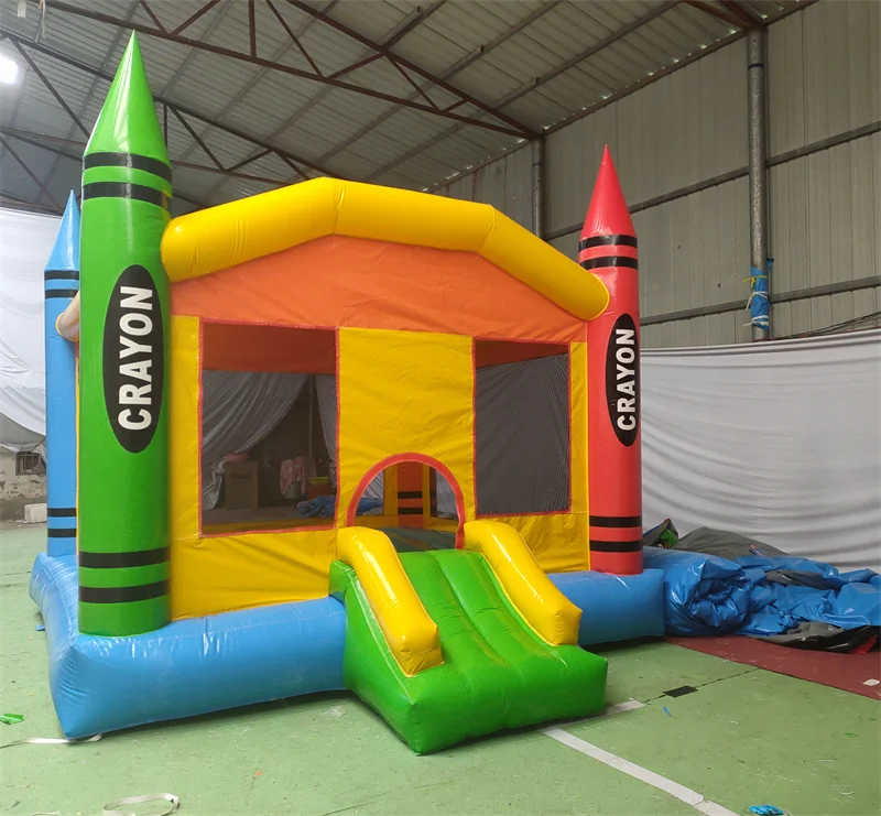 Best-Selling Eco-Friendly Home Use Inflatable Bouncy Castle with Slide 20-Person Capacity Easy Setup for Kids Outdoor Jumping