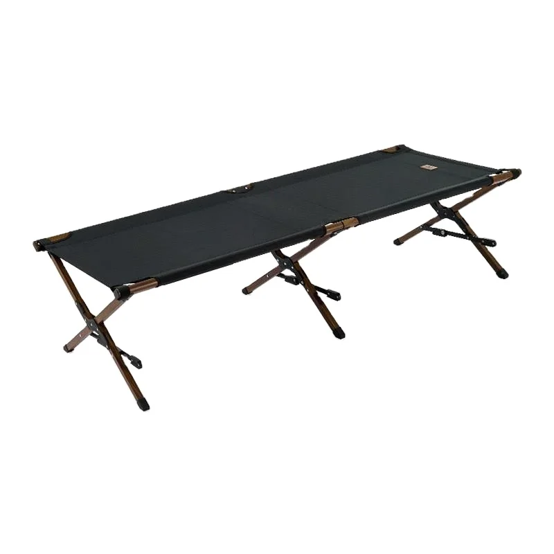 

High Quality Lightweight Outdoor Camping Bed Folding Wood Cot Travel Base for Camping Hiking