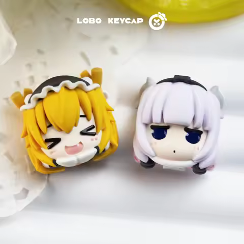 Anime Keycaps Miss Kobayashi's Dragon Maid Connor Thor Personalized Custom Key Caps Mechanical Keyboard Cute Resin Keycap Gifts