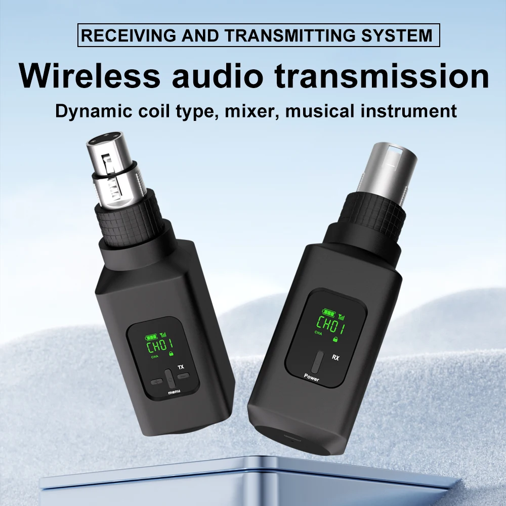

Professional Wireless Microphone Converter G-MARK GX1.2 For Guitar XLR Transmitter And Receiver Dynamic Wired Mic