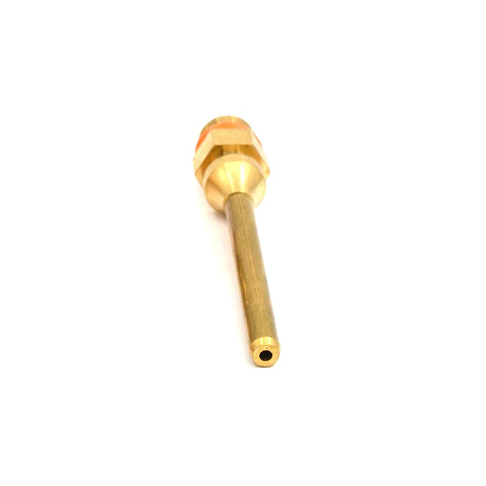 

4Pcs Copper Hot Melt Glue Nozzle 70mm Long Set Multiple Diameter Options with Wrench for Precise Narrow Area Gluing