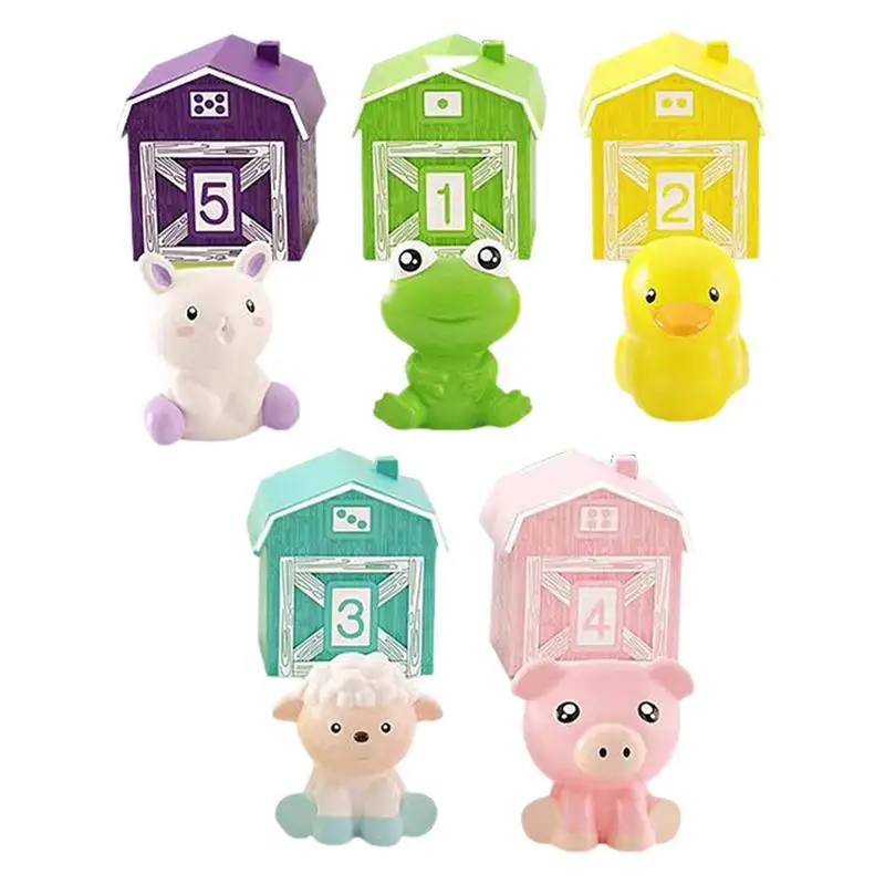 Counting And Color Sorting Set Cute Finger Puppets For Shapes Matching Pre-Kindergarten Toys For Rewards Interaction Birthday