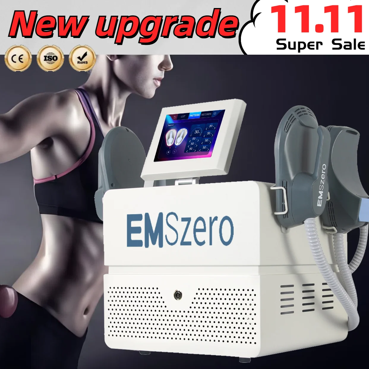 

EMSzero EMS Скульптура тела для похудения в скульптурной машине 200 Гц для похудения Электромагнитное удаление мышечного жира с 4 ручками