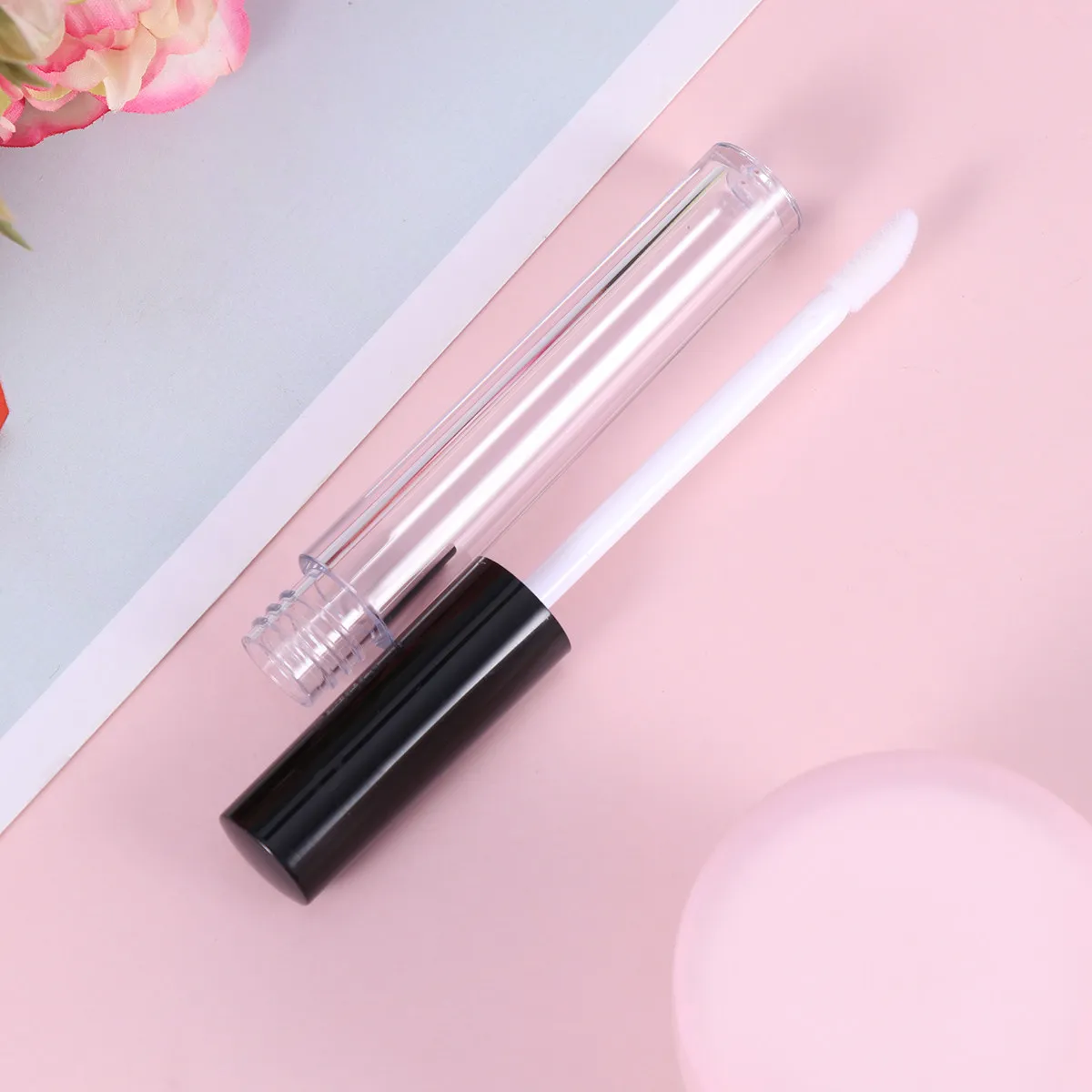20Pcs Empty Lip Tubes for Subpackaging Lip Glaze Gloss Oil Dye Liquid Lightweight Portable Fashion Bottles with Clear