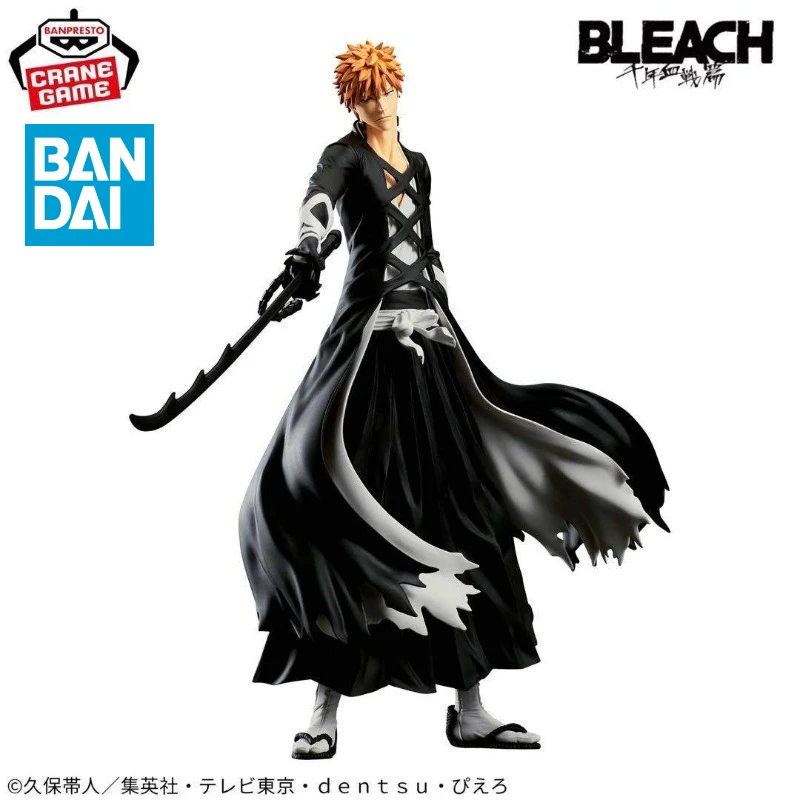 

В наличии Оригинальная фигурка BANDAI Banpresto Bleach Maximatic Куросяки Ичиго, 25 см, из ПВХ, коллекционная модель, игрушка, подарок для детей