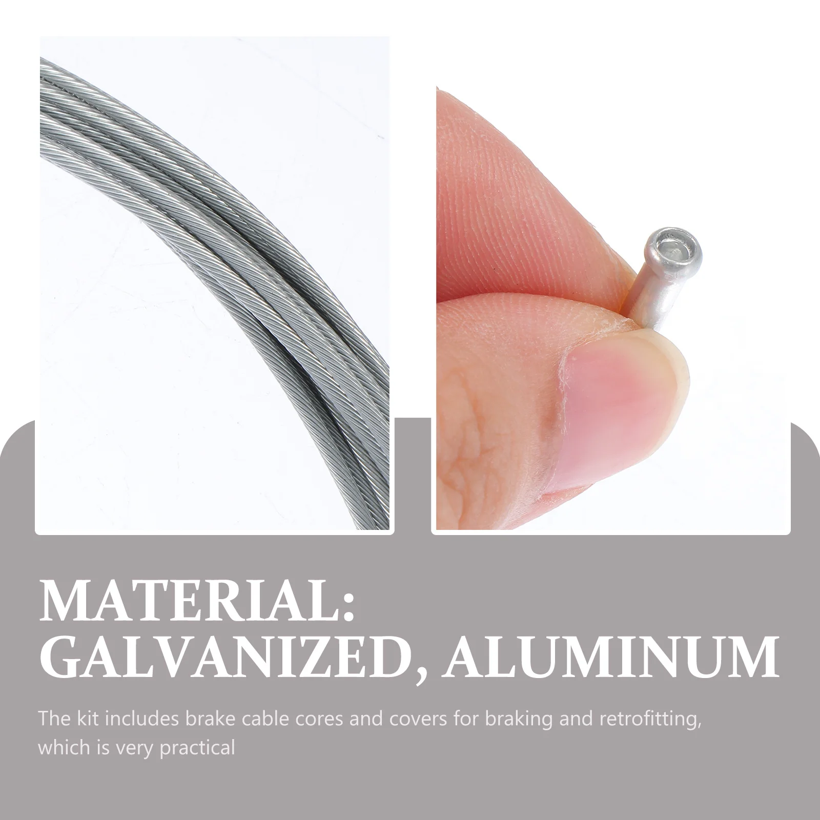 

5 set Bicycle Wire Core Kit 5 Colors Brake Derailleur Cable Set For Mountain Bike Road Bike Replacement Galvanized Aluminum