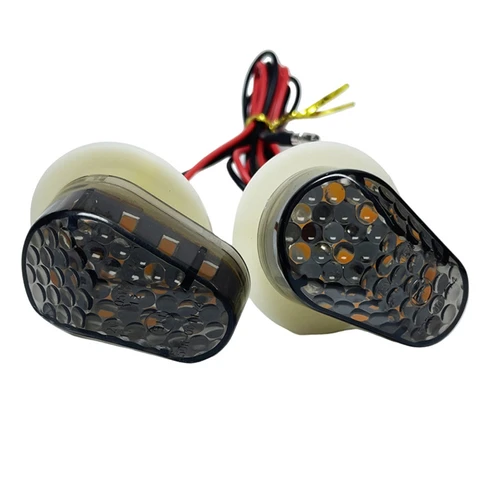 1 par ​ Intermitentes para motocicleta, indicador LED, luces fotográfico intermitentes, Motor de bombilla para Yamaha YZF R1 R6 R6S R3 R6S FZ1 FZ6 FAZER