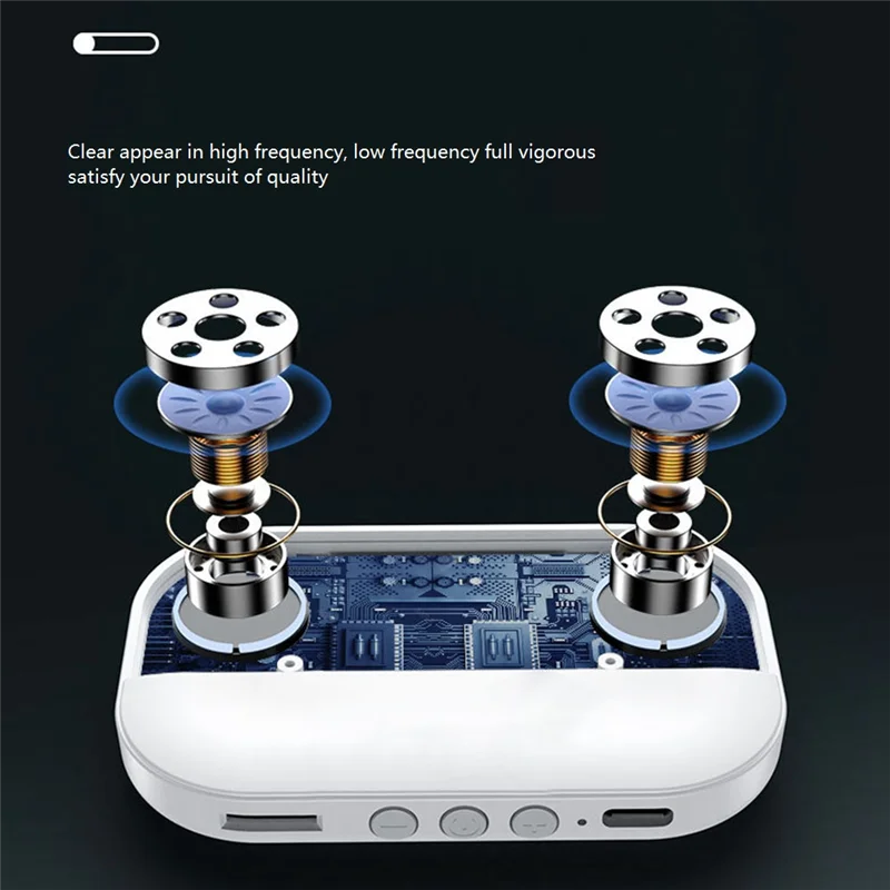 Bluetooth 5.2 Speaker Wireless Bone Conduction Music Box Support TF Card Mini StereoPlayer Under Pillow(Yellow)