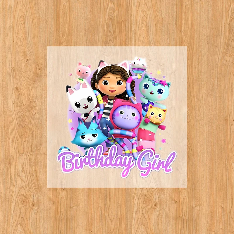 غابي دمية بقع الملابس ملصقات نقل الحرارة شخصيات كرتونية مطبوعة الكي التصحيح لعبة ملصقات الملابس DIY بها بنفسك