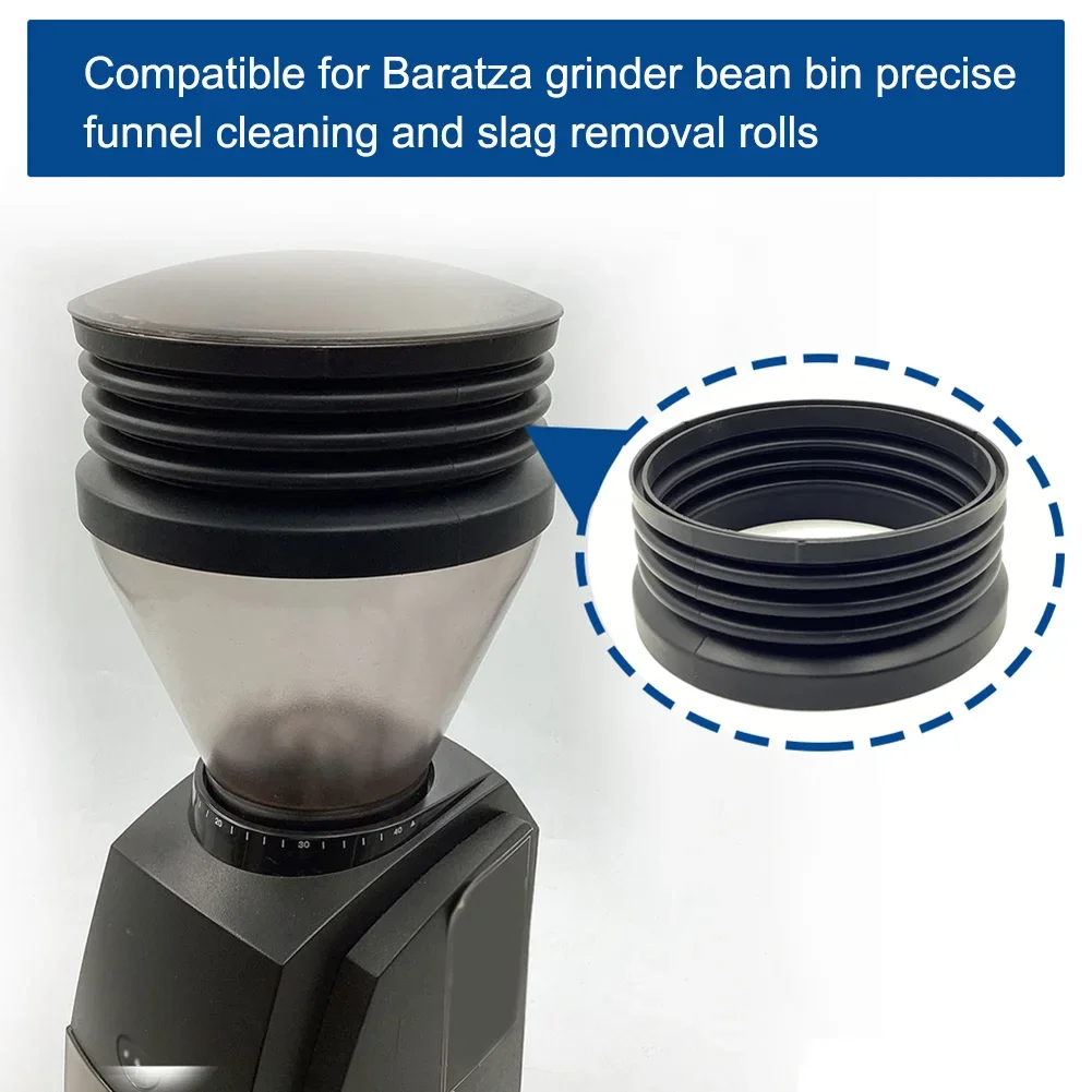 

1pcs Dose Hopper Bellow 13.5*13.5*5.5cm Black Silicone Hopper For Baratza Hopper Bellow Coffee Grinder Cleaning Tools Accessorie