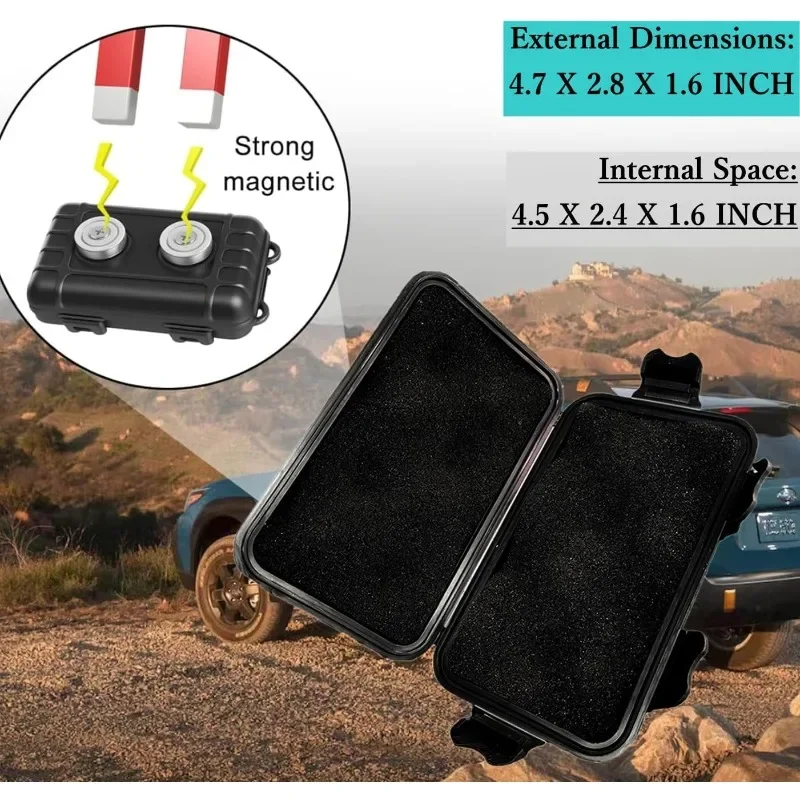 Portachiavi magnetico per auto Chiave nascosta per auto Portachiavi magnetico per auto Portachiavi Nascondi scatola comoda multifunzionale per