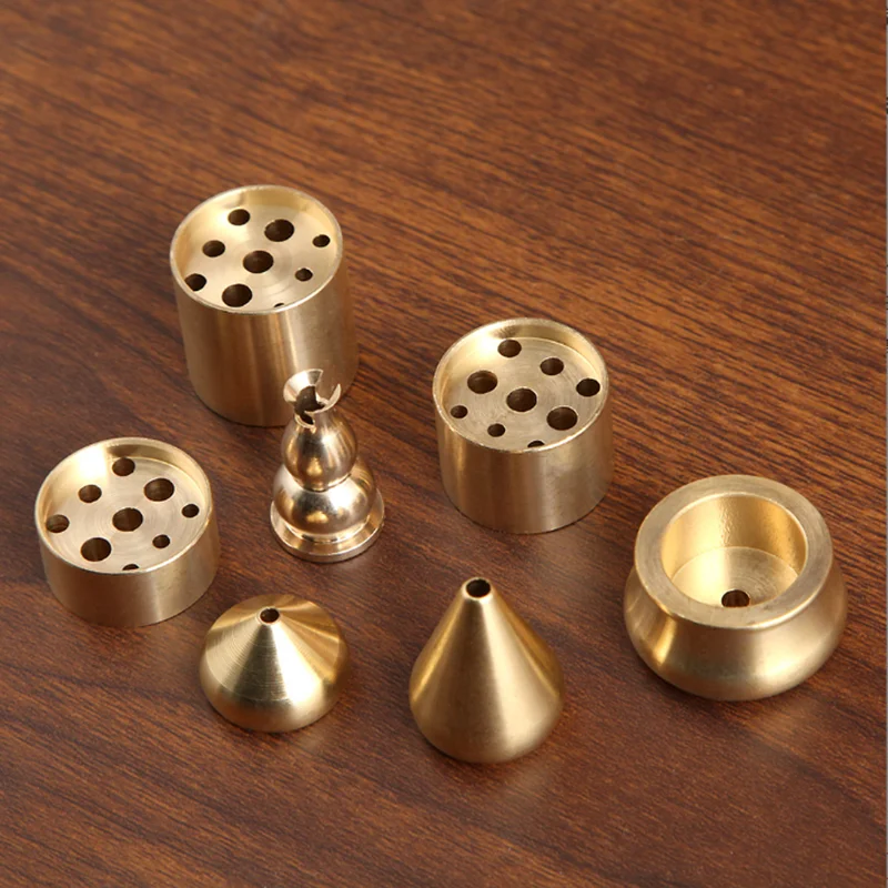 10/20Pcs/lot Wholesale Bulk Pure Copper Incense Burner Sandalwood Incense Sticks Holder Home Fragrance Metal Stove