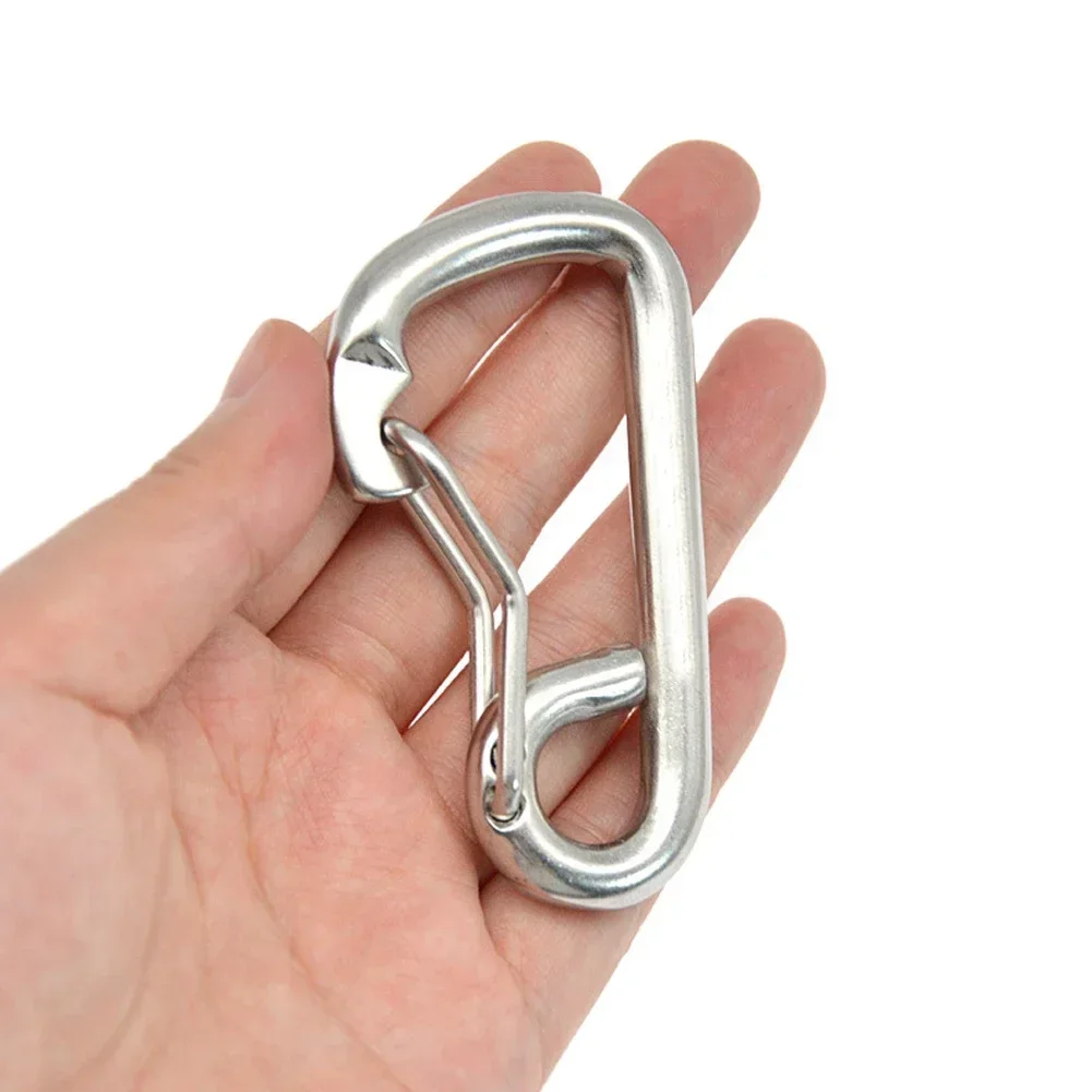 Accessory Carabine Carabiner Diving Hook Lightweight 80mm Portable Safety Scuba 316 Stainless Steel Anti-corrosion