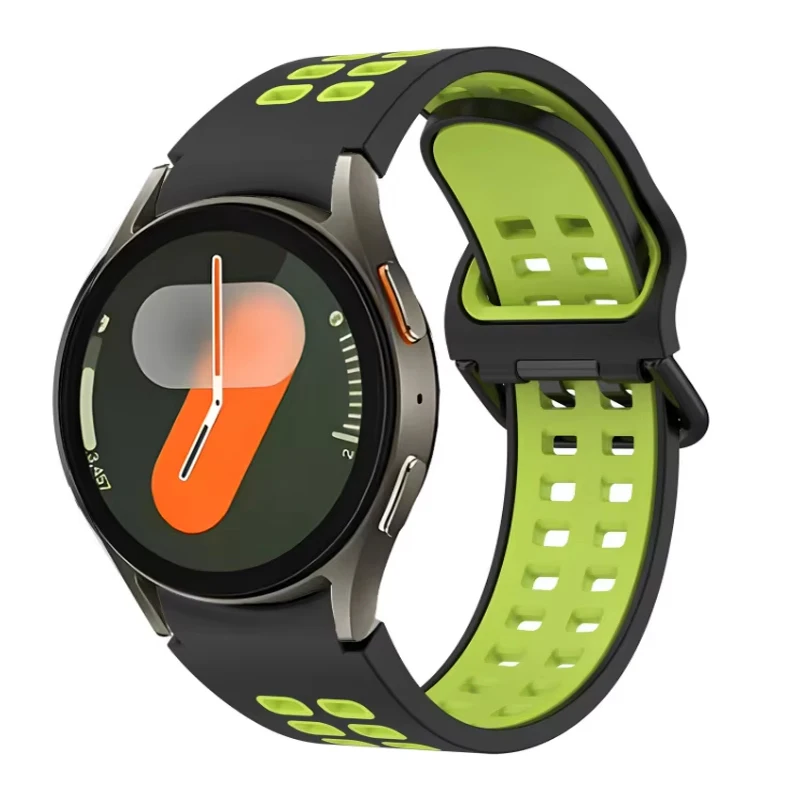 Siliconen Band Voor Samsung Galaxy Horloge 7/6/5/4 40mm 44mm Sport Ademend Comfortabele Armband Voor Horloge 5 Pro 45mm 6/4 Classic