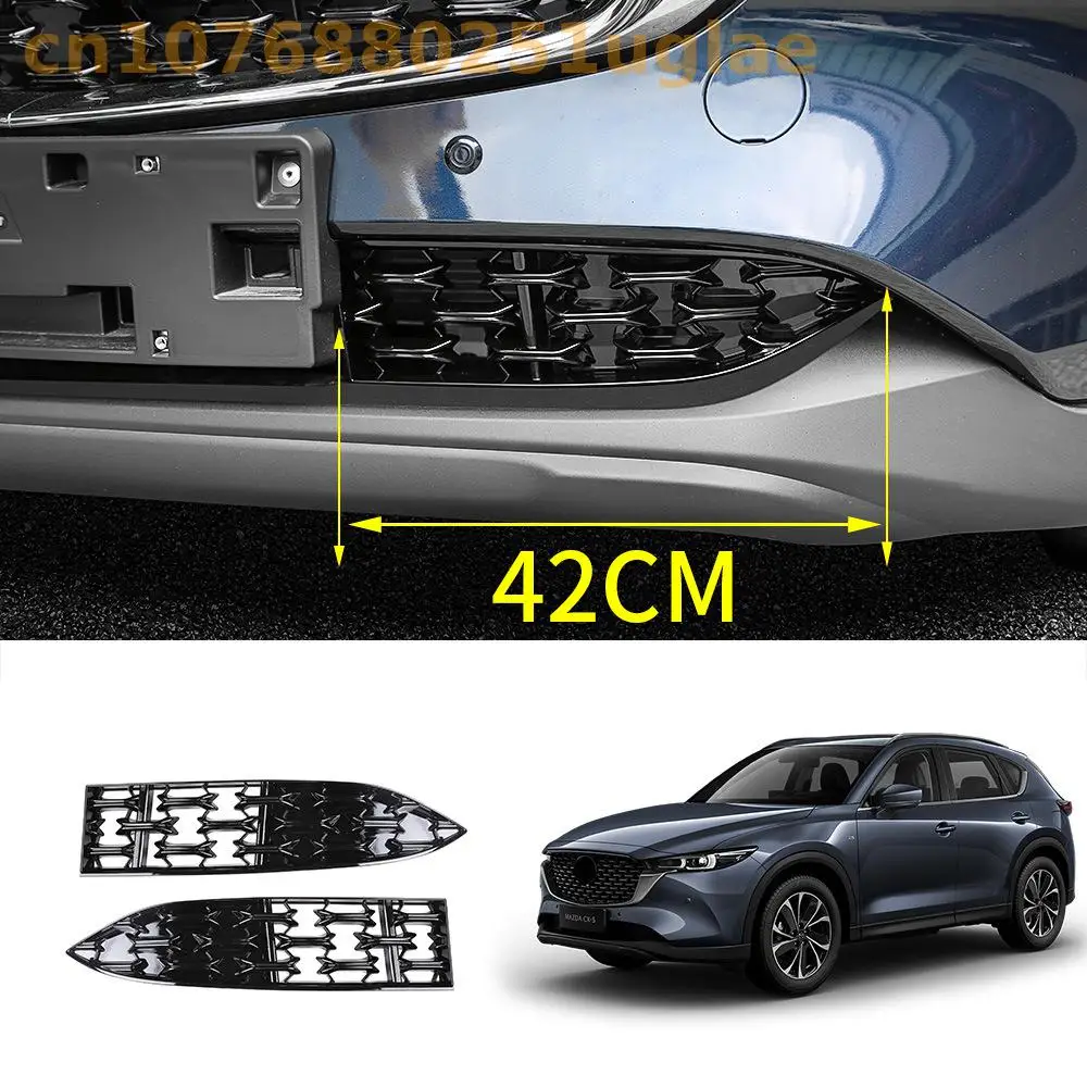 

Car Accessories For Mazda CX-5 2022 2023 2024 High quality Metal Front Grille Around Trim Racing Grills Trim Car styling