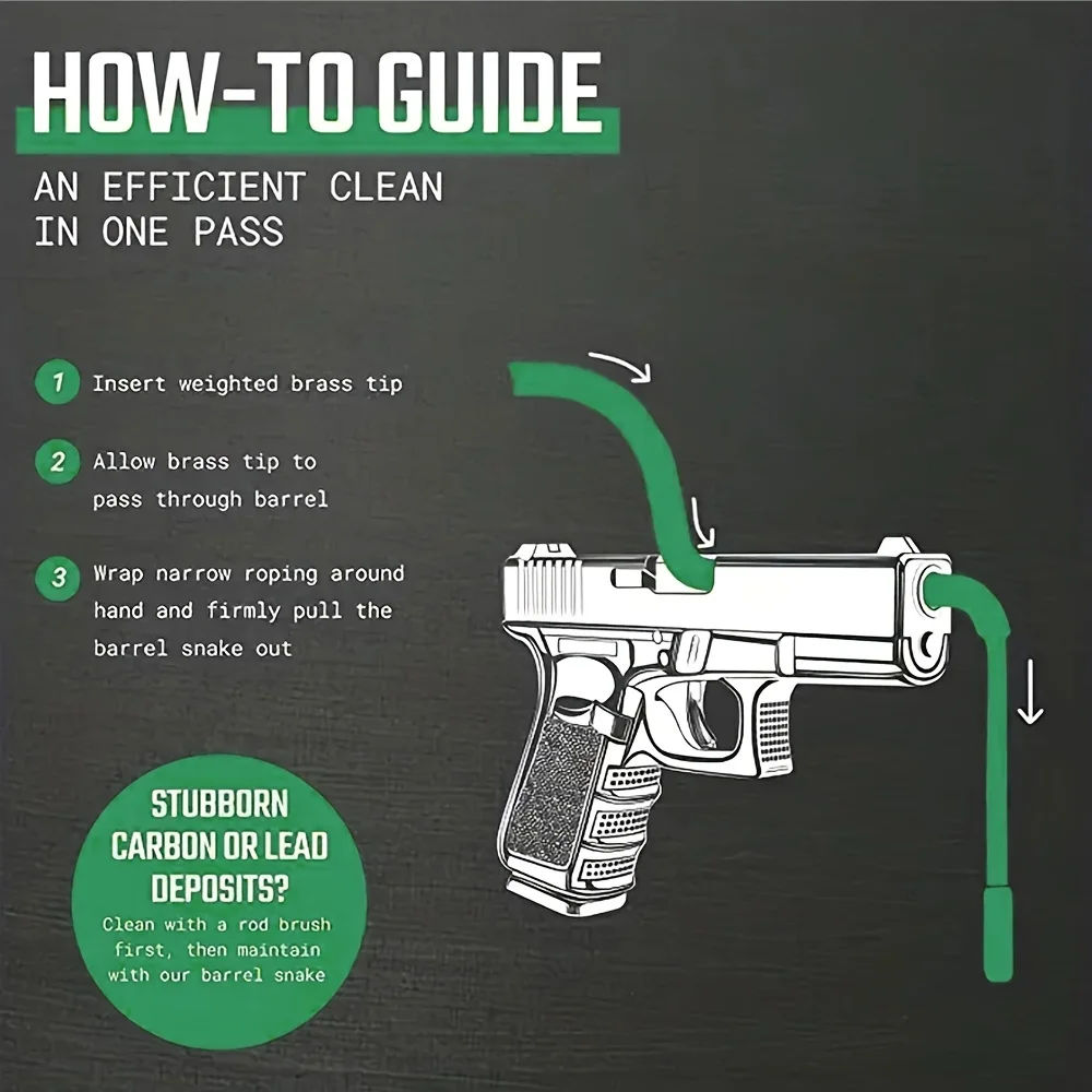 أداة تنظيف ثقوب بندقية الصيد ، أداة تنظيف بندقية ، عيار ماسورة بندقية ، حبل ثعبان ، ثعبان. 22 ، Cal.223 ، Cal.38 Cal ،--