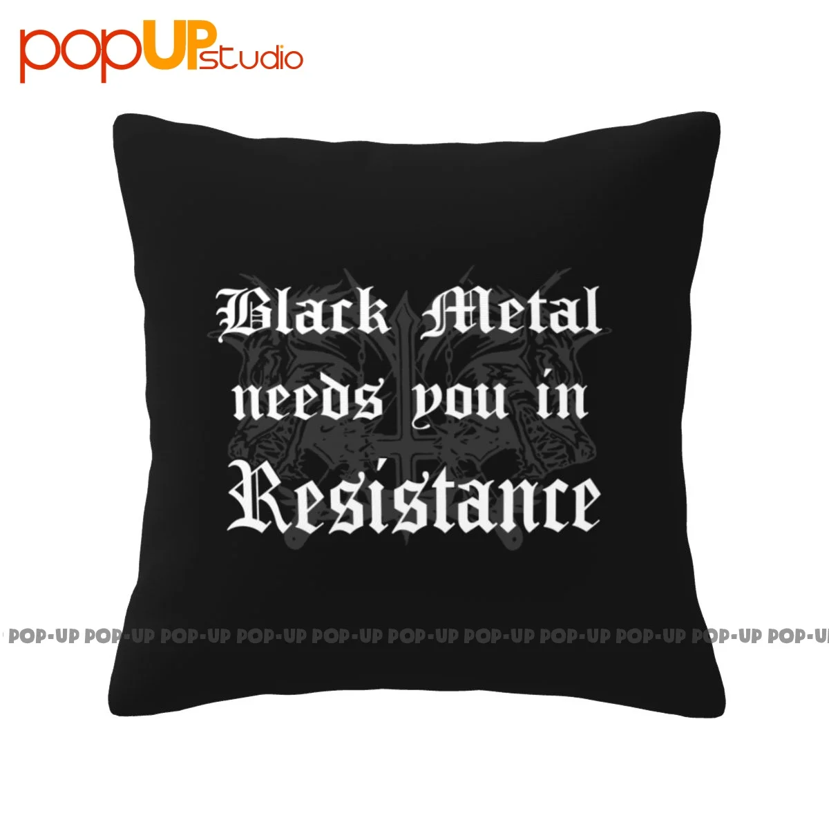 Thick Nargaroth Black Metal Band Resistance P-532 Pillowcase Throw Pillow Cover For Sofa Home Decor Zipper Type