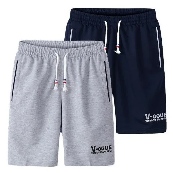 شورت رجالي صيفي رياضي فضفاض مناسب للجري يسمح بالتهوية وسريع الجفاف كاجوال لكرة السلة على الشاطئ بطول خمسة أرباع سروال متوسط #1