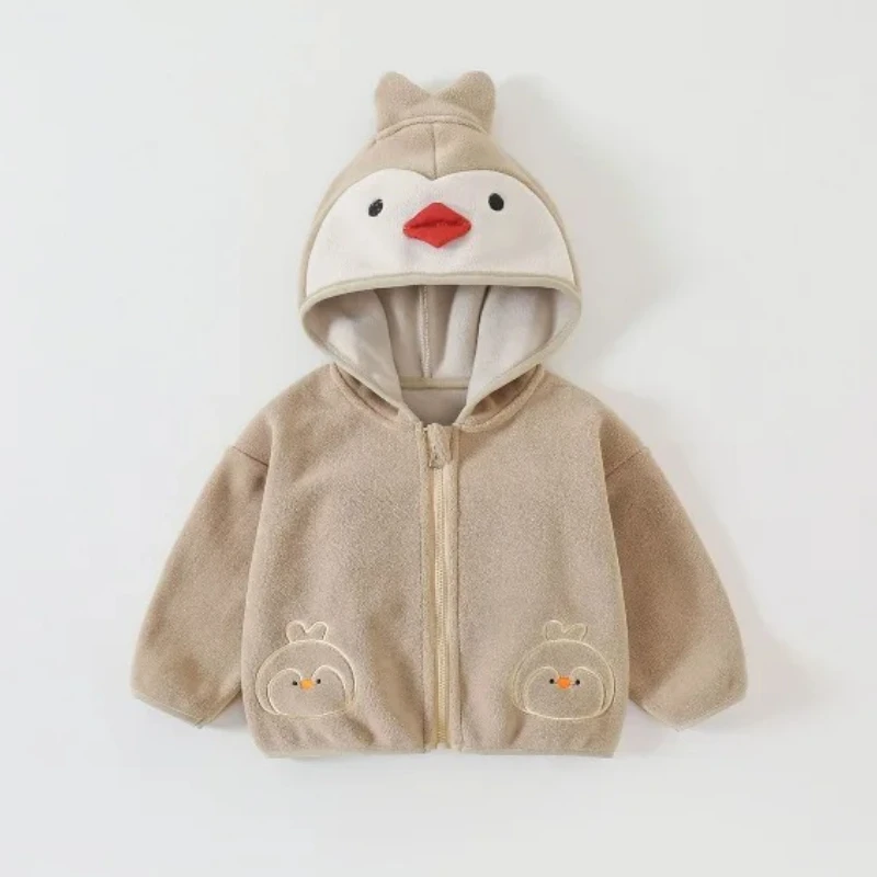 

New Autumn Winter Baby Boys Clothes Children Girls Thicken Warm Hooded Jacket Kids Clothing Infant Costume Toddler Sportswear