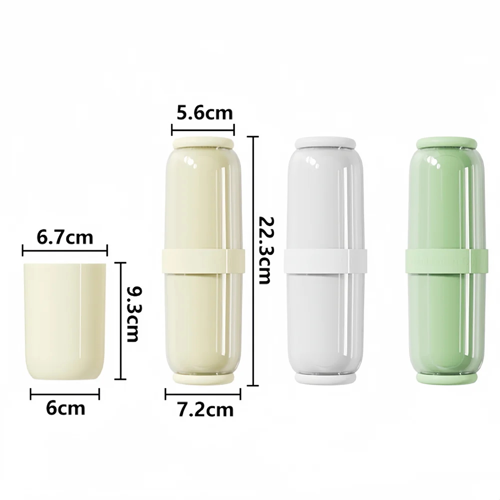 Portable Travel Brushing Cup Toothbrush Mouthwash Cups Transparent Toothpaste Holder Toiletries Storage Box Bathroom Accessories