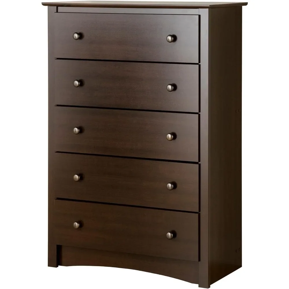 5-Drawer Chest for Bedroom - Spacious and Stylish Chest of Drawers, Measuring 16