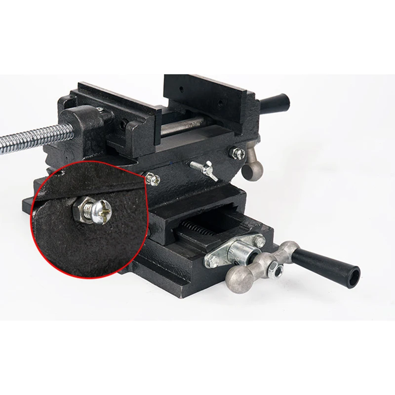 Cross flat-nose pliers bench drill special two-way movable vise fixture drilling and milling machine work bench