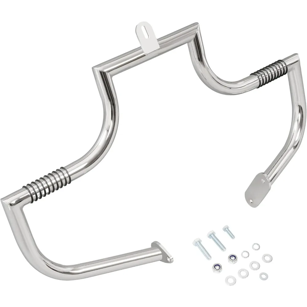 

Chrome Steel Highway Bars Engine Guard for 1986-1999 Heritage Softail Fatboy FLSTC FLSTN FLSTF, Silver Crash Bar