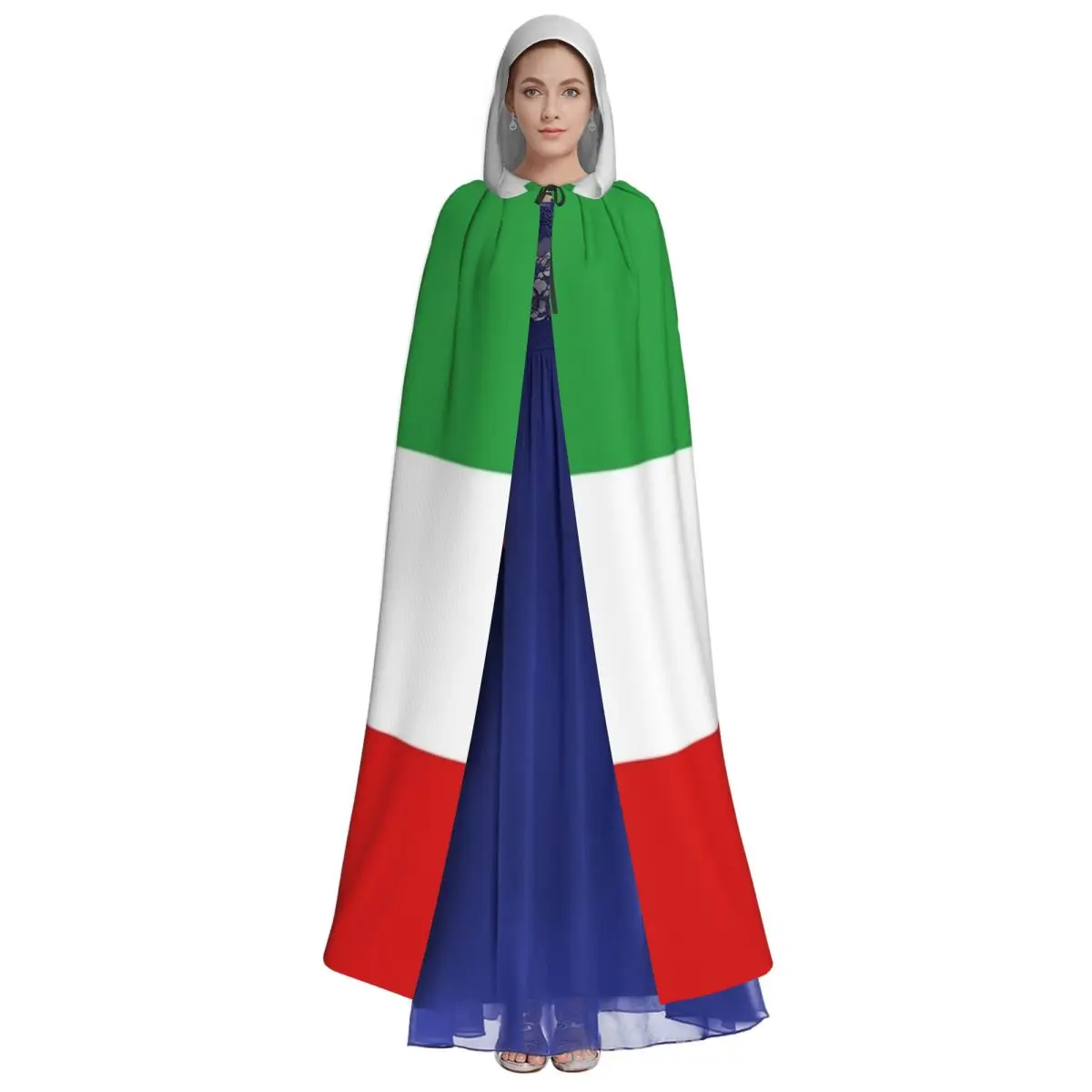 Irann Persias Lions And Sun Flag Map Hooded Cloak Iranian Aldult Cape Unique Costume Party Accessory
