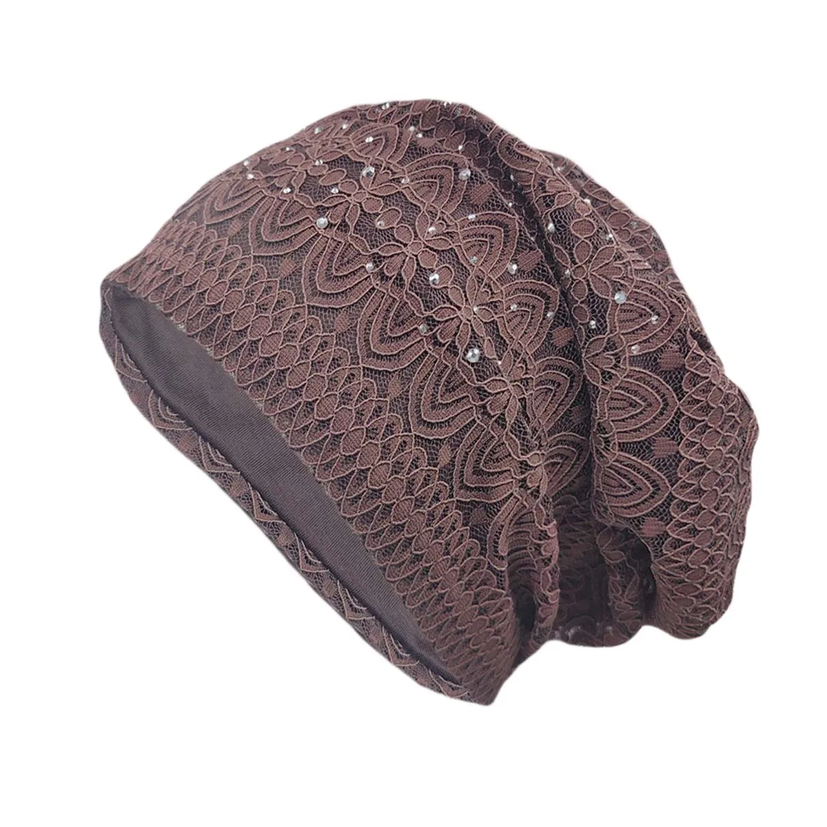 Frauen Warme Stricken Beanie Hut Weiche Frühling Herbst Schädel Hut Outdoor Spot Bohren Mode Mädchen Gorras Beanie Bequeme Hüte – Detail 7