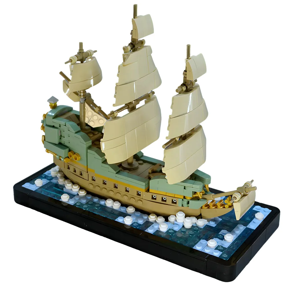 

MOC The Flying Dutchman Building Blocks Model The Flying Dutchman Pirate Ship Desktop Decorations Bricks Assembly Toys Kids Gift