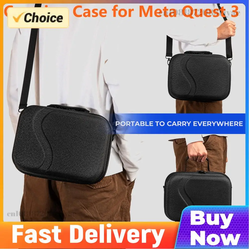 

For Meta Quest 3 Carrying Case For BOBOVR M3 PRO Elite Strap Plush Interior Shockproof Storage Bags with Strap for Travel Home