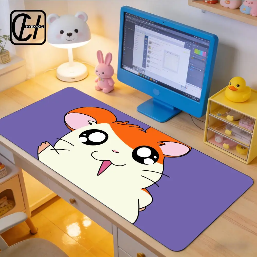 Cute Hamster H-Hamtaro Mouse Pad E-Sports Gaming Mouse Pad Oversize Personalized Desk Pad Keyboard Mouse Pad Carpet Desk Mat