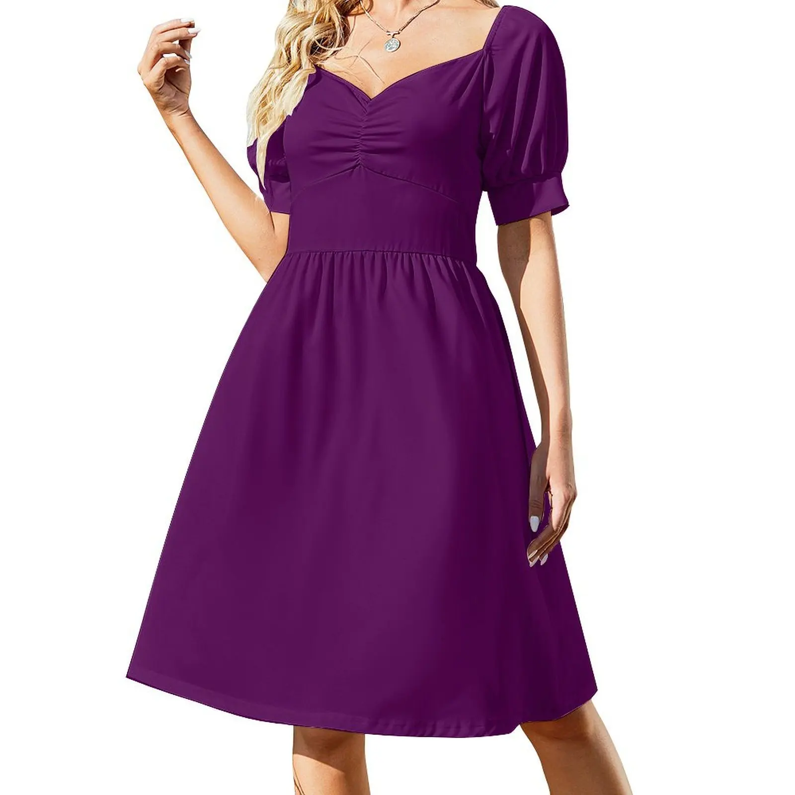 

Solid Purple Dress dresses korean style dresses for official occasions dress women summer 2024