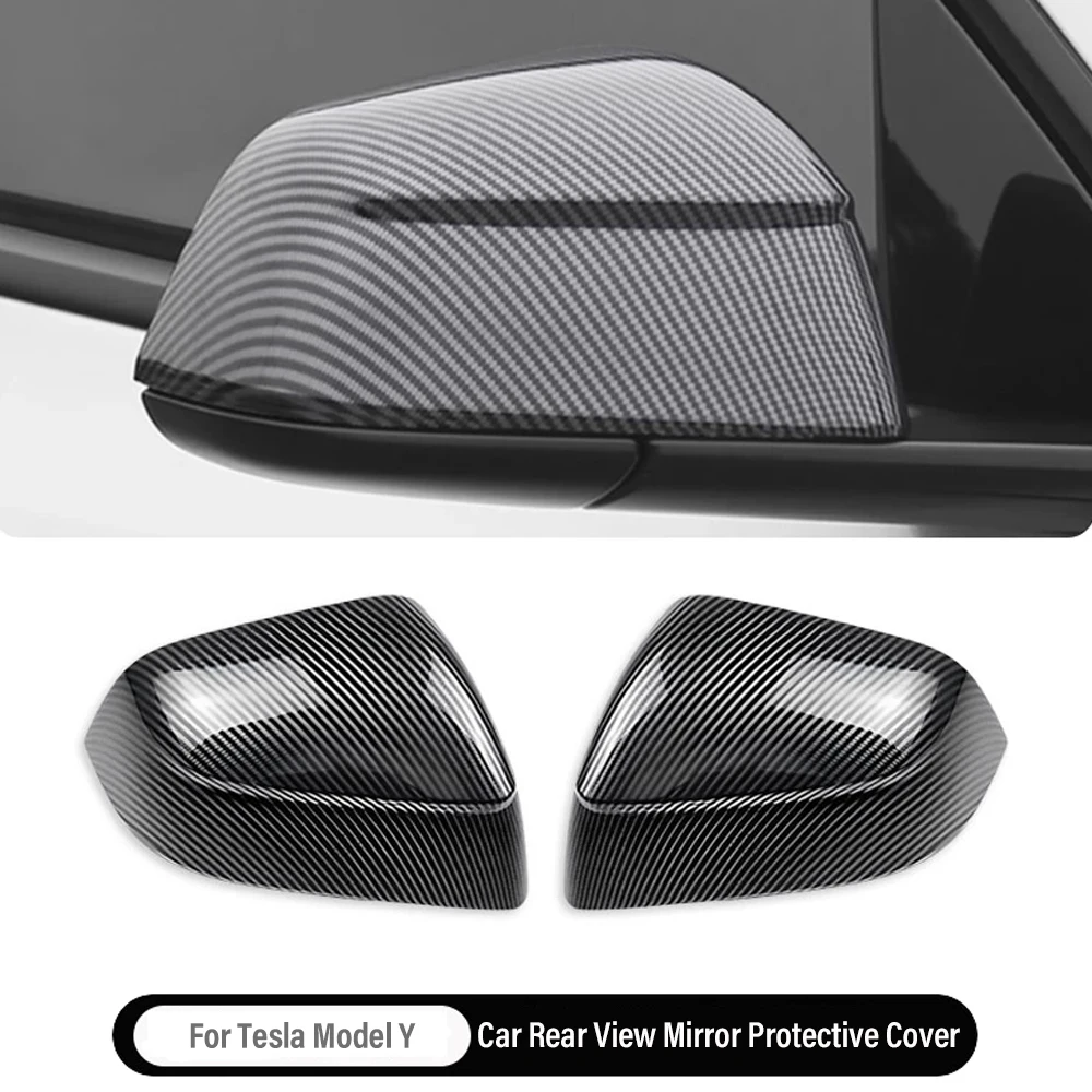 

Car Accessories For Tesla Model Y 2025 Decorative Modeling of Rearview Mirror 2PCS Auto Rear View Side Door Mirror Cover