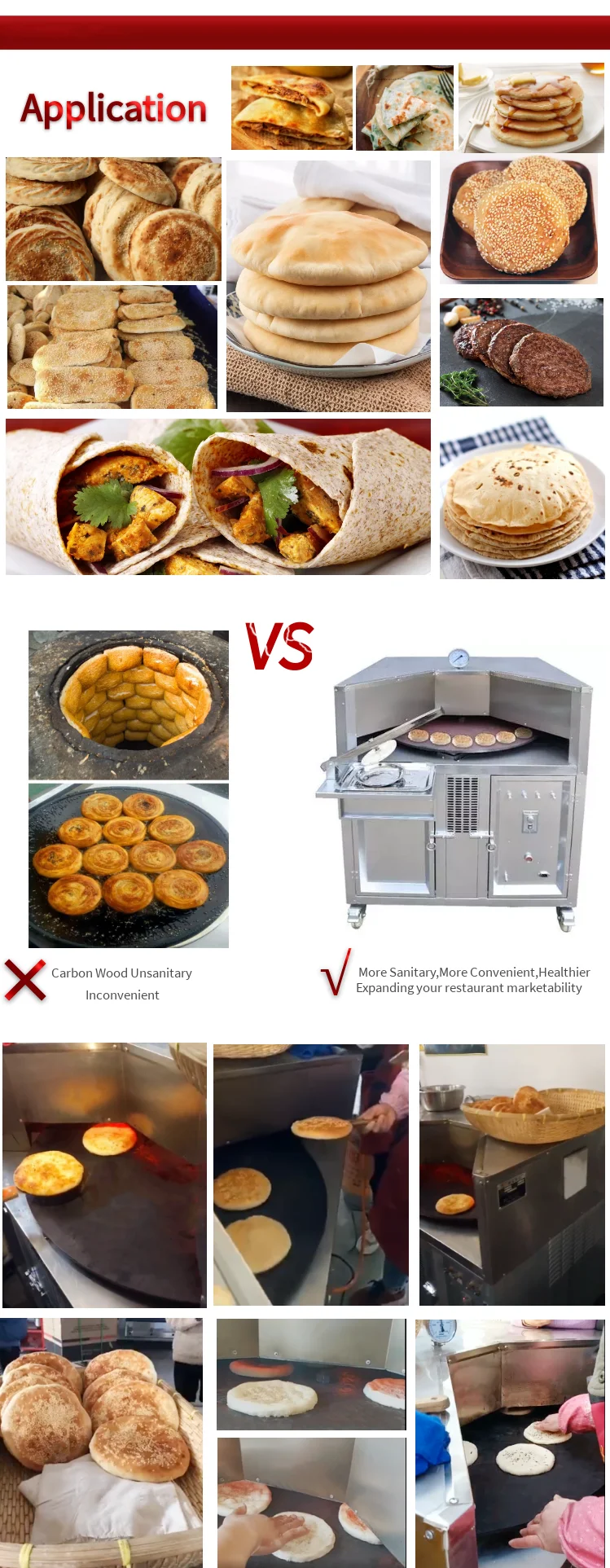 فرن الخبز مطعم الصانع فرن تندور التلقائي الهندي التجاري في الهند الكهربائية المعدنية تندور #4