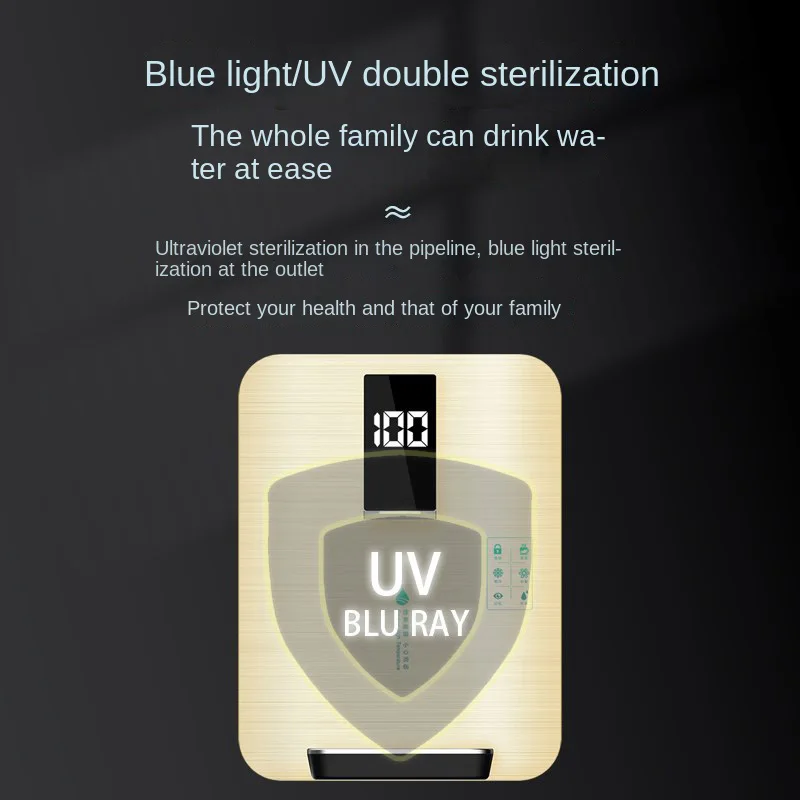 2200W Water Dispenser pipeline water heater wall-mounted ice-hot refrigeration instant heat water direct drinking water machine