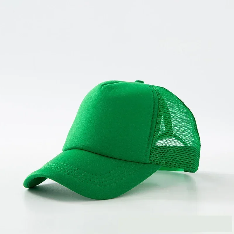 Custom Hat with Logo Printing Polyester Mesh Trucker Hat Adjustable Dad DIY Logo Baseball Cap for Men Women