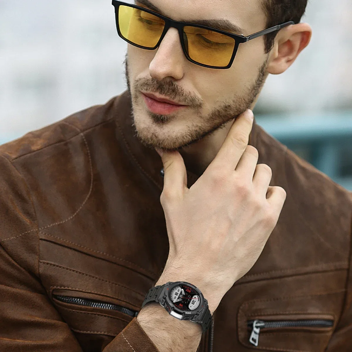 Ремешок из нержавеющей стали для Amazfit T-rex 2 3 Ultra, металлический ремешок для часов Amazfit Trex Pro T Rex Tyrannosaurus, браслет для умных часов