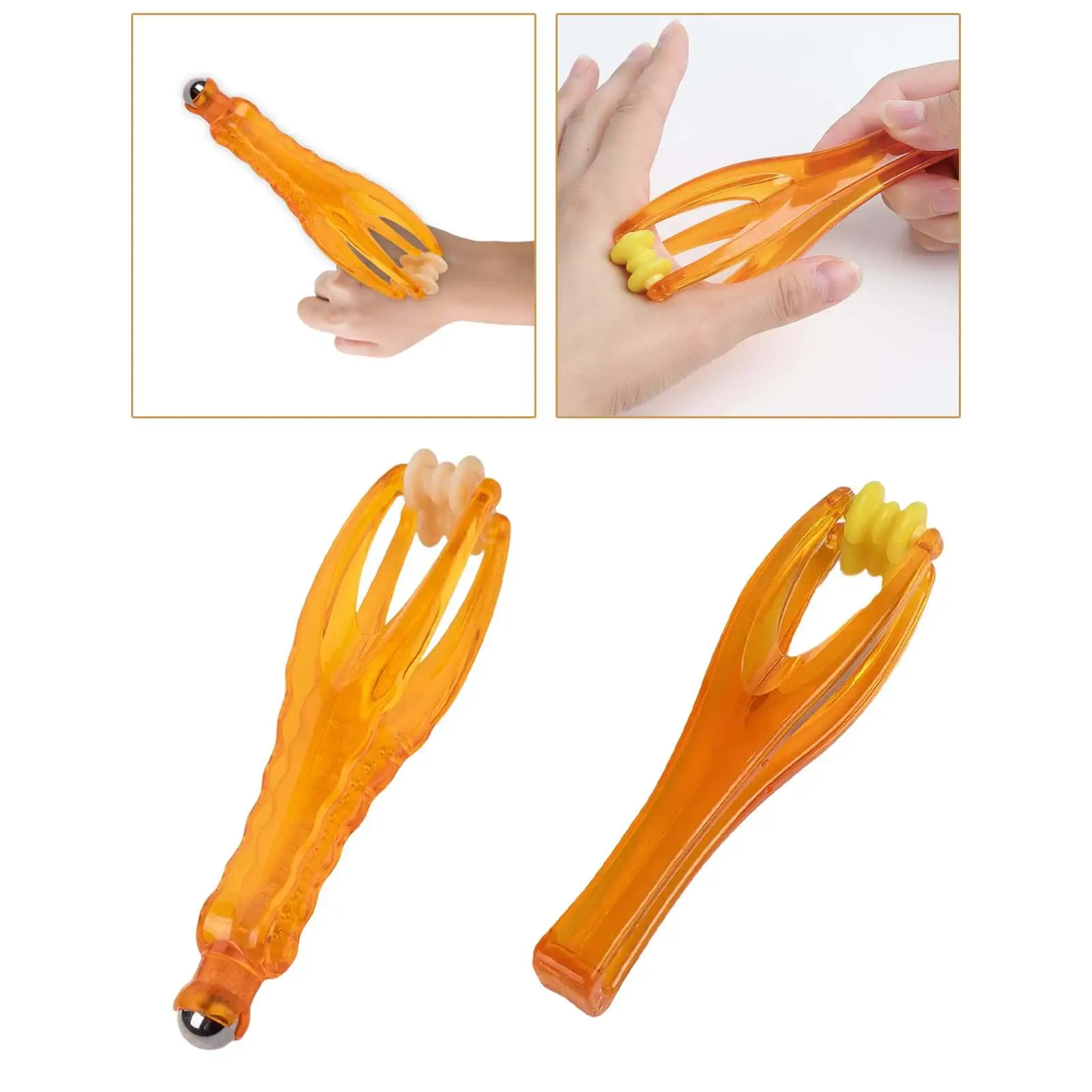 Ручной роликовый массажер для пальцев, двойной ролик для тренажера для пальцев при артрите