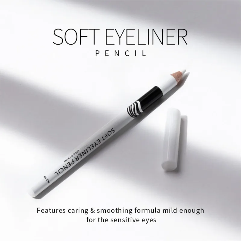 Zweierpack weißer Eyeliner-Stift, langlebig, wasserdicht und schweißfest, einfach zu bedienen, weißer Eyeliner-Klebestift