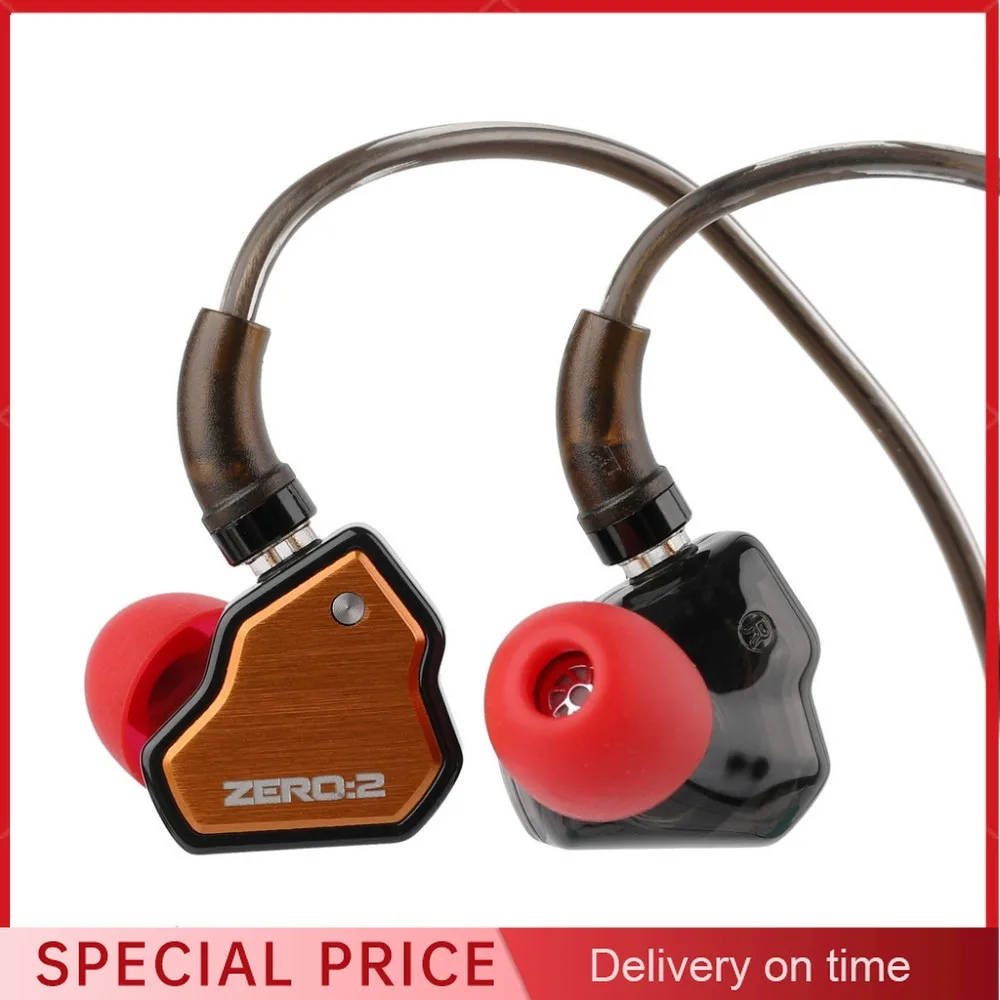 7HZ ZERO II Updated 10mm Dynamic Driver IEM Wired Earbuds Earphones with OFC Cable for Musician 7Hz Crinacle Zero:2