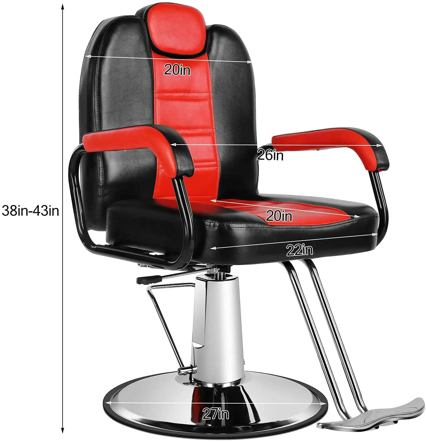 Salon Recliner Barber Chair for Hair Stylist Shampoo Barbershop design of the structure is strong and durable best partner.