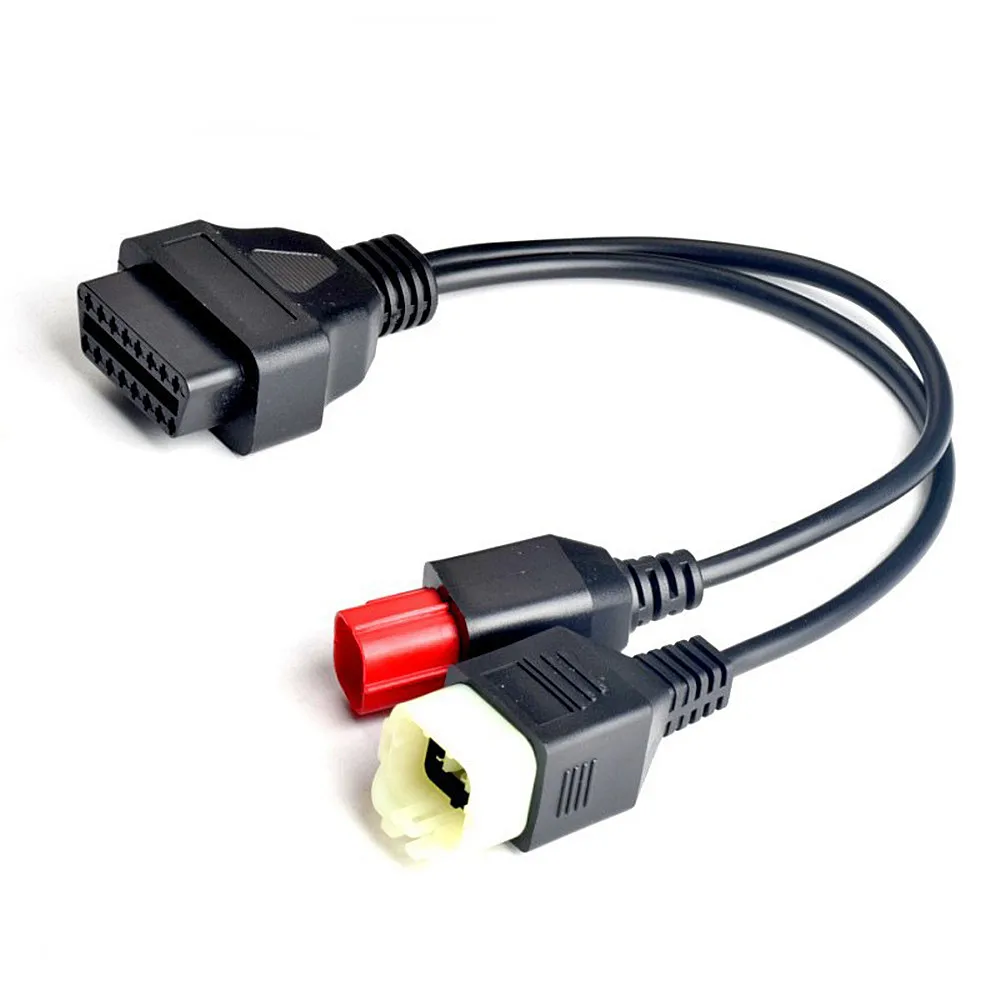 2 in 1 Motorcycle OBD Diagnostic Cable for HONDA 6pin for Kawasaki 6pin OBD2 2 in 1 Plug Adapter Cable