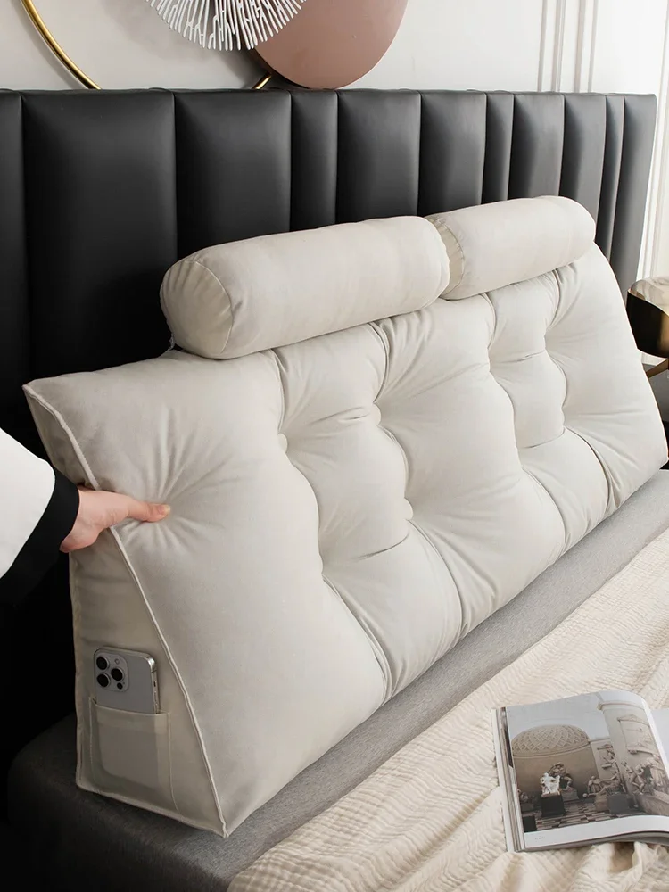 Almofada de cabeceira queen size, suporte de posição, travesseiro longo para cama, cama, cabeceira, almofada king size, cunha, 180x50x20