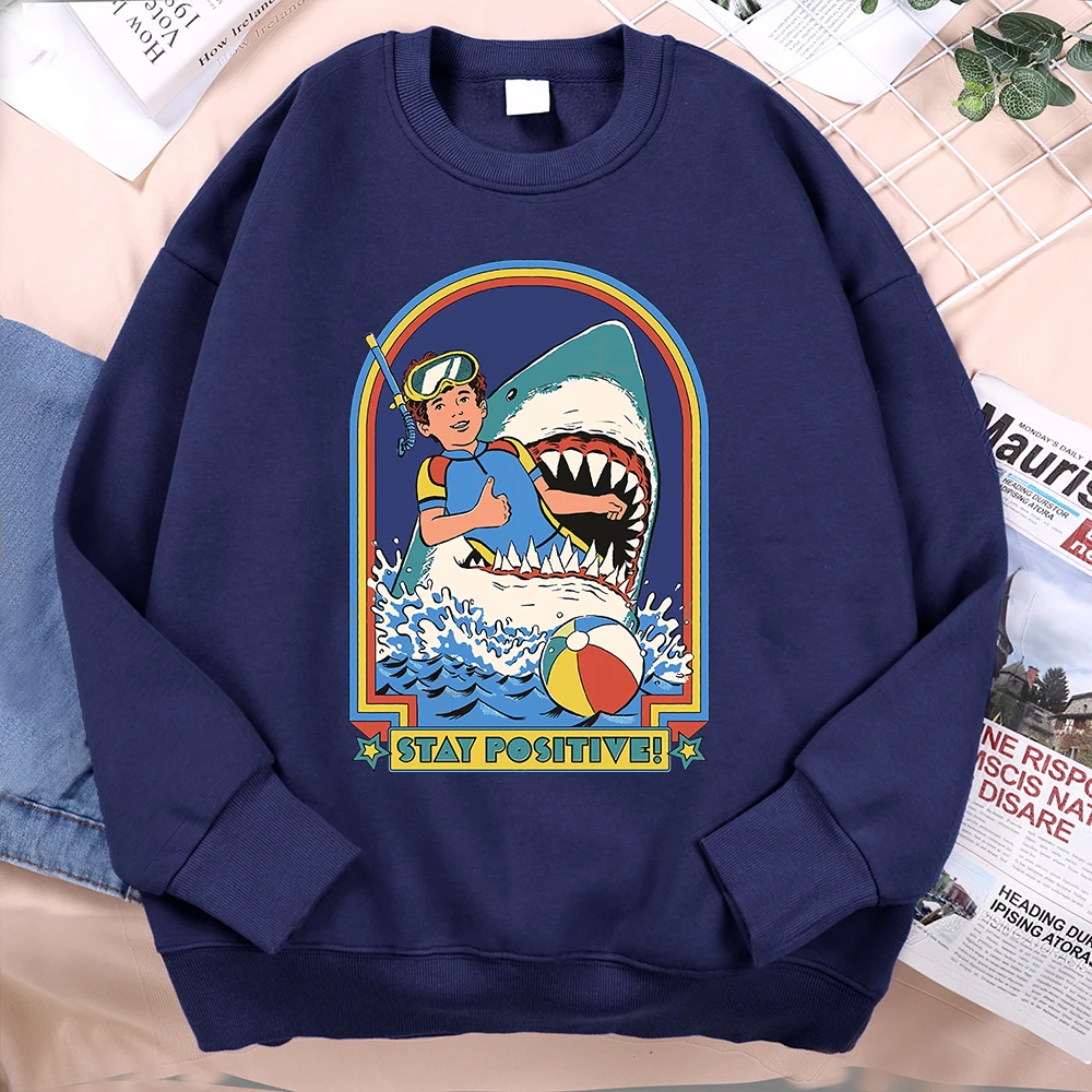 Being In A Desperate Situation Stay Positive Männer Hoodie Casual Fleece Sweatshirt Herbst Warme Pullover Mode Lose Sportswears – Detail 36