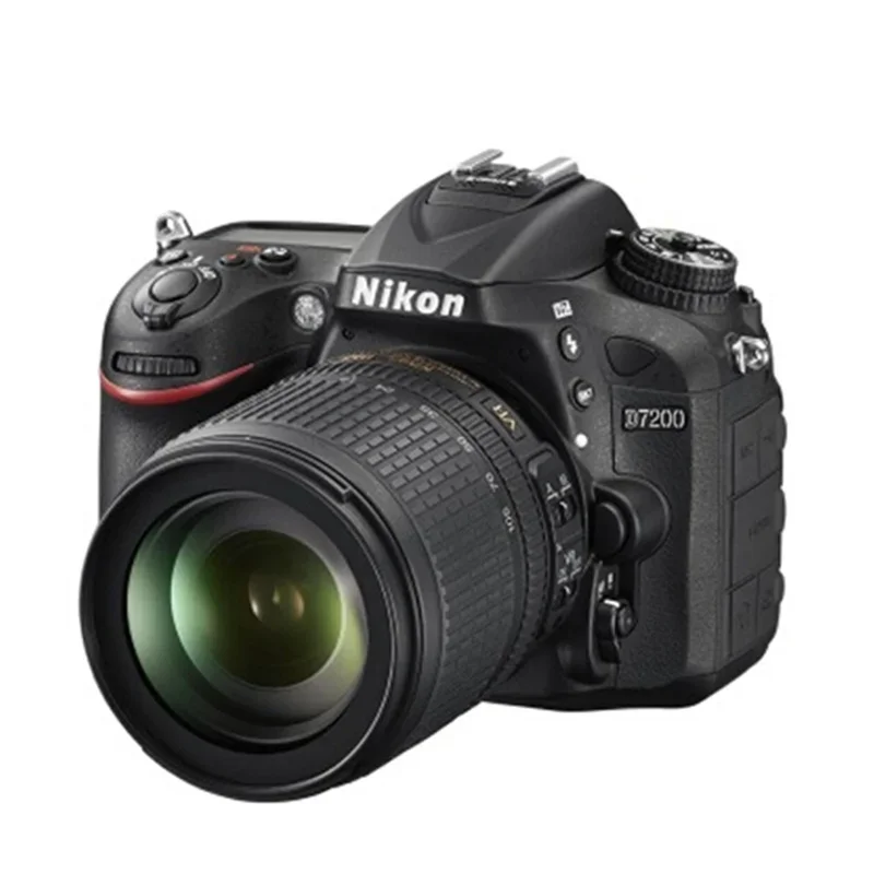 The D7200 DSLR camera is 99% new and features a Nikkor 18-105mm f/3.5-5.6G ED VR stabilized lens digital camera