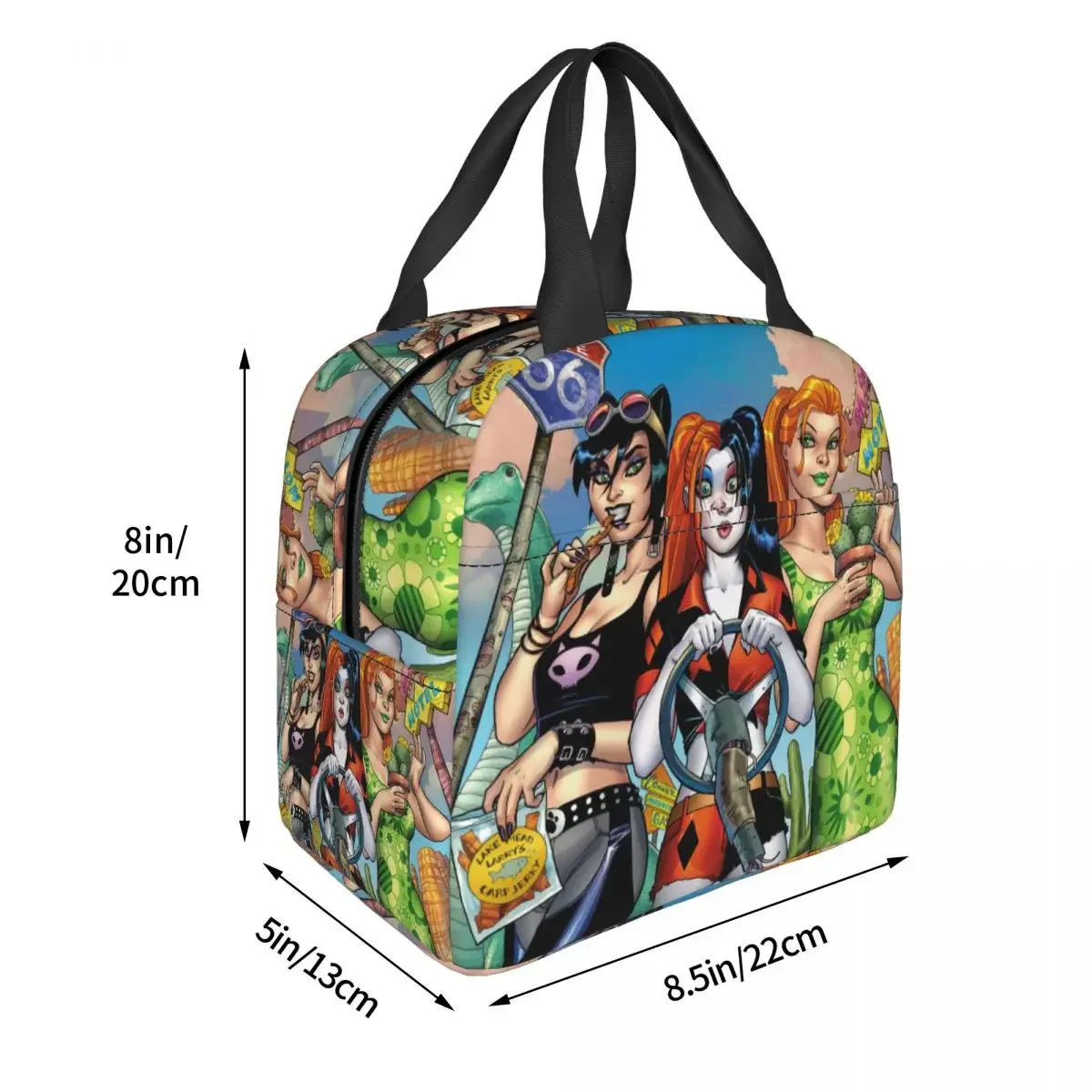 Anime Custom Lunch Bag for Camping Travel Resuable Cooler Thermal Insulated Bento Box Women Children Food Tote Bags