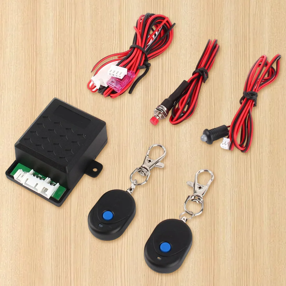 

Car Alarm Immobilizer Universal Automatic Lock Car Alarm System Auto Unlock Immobilizer Device with 2 Remote Controller